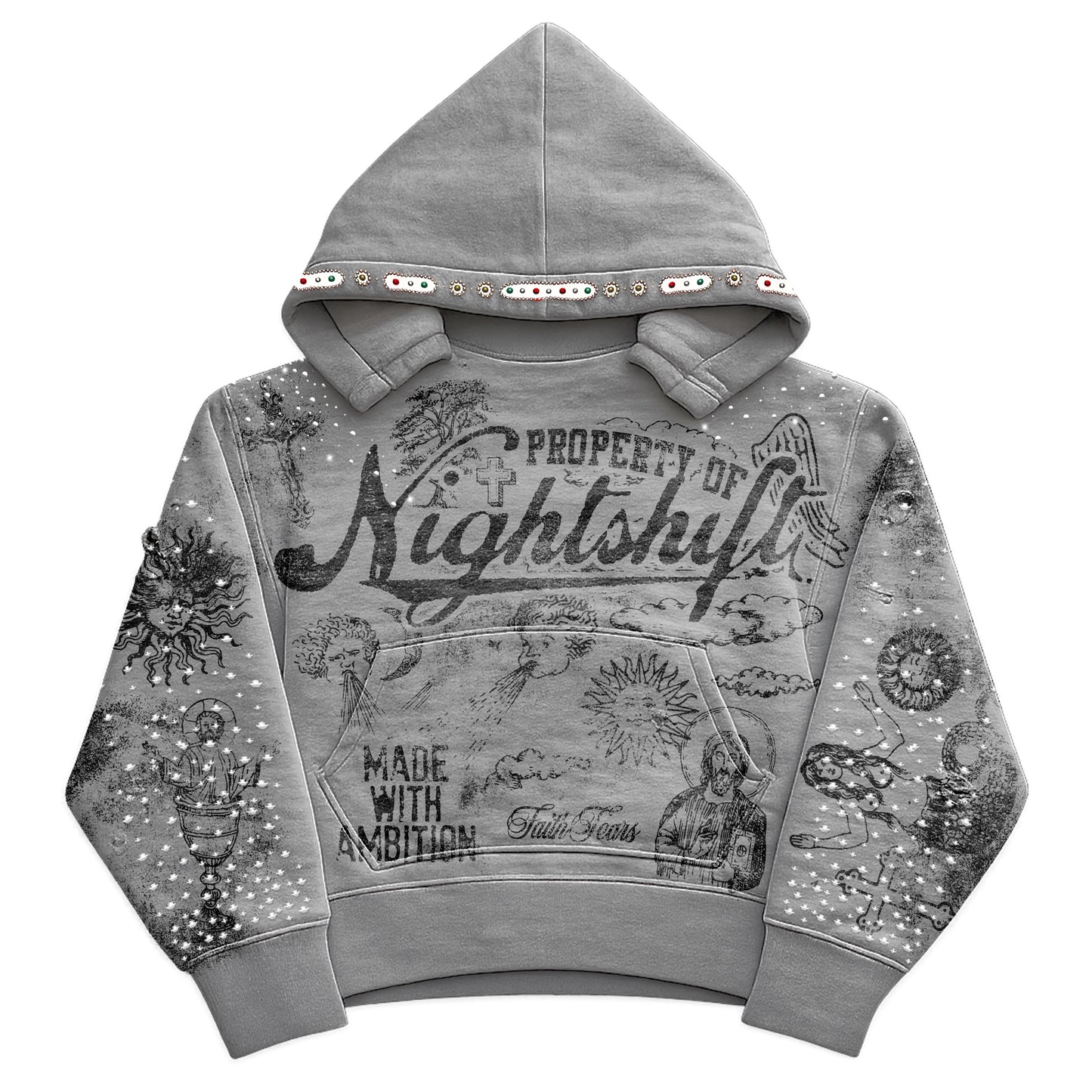 Grey Midnight Millionaires Hoodie (pre order)