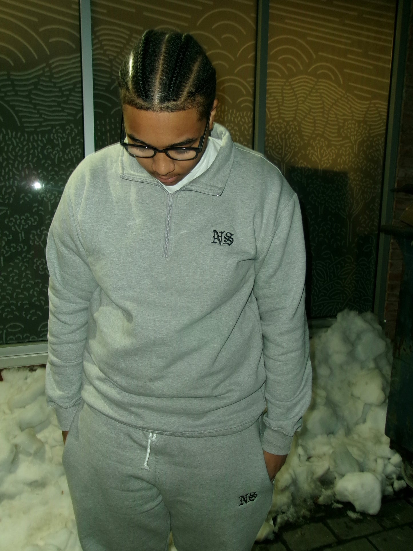 Grey NS Quarter Zip