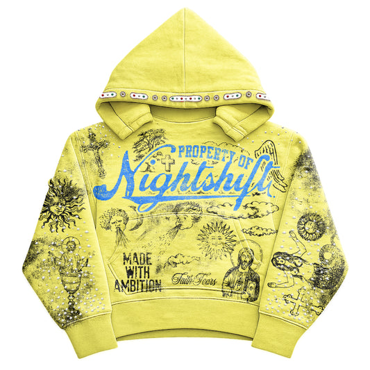 Yellow Midnight Millionaires Hoodie (pre order)